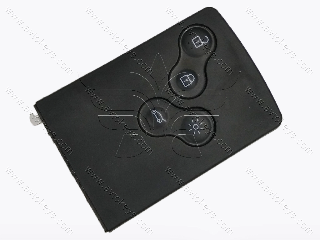 Корпус смарт ключа Renault Clio IV, Captur, Megane III, Laguna III, Scenic, Fluence, Koleos, 4 кнопки
