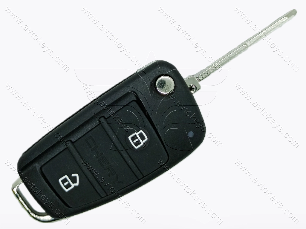 Корпус викидного ключа Chery Tiggo 2, 2 кнопки