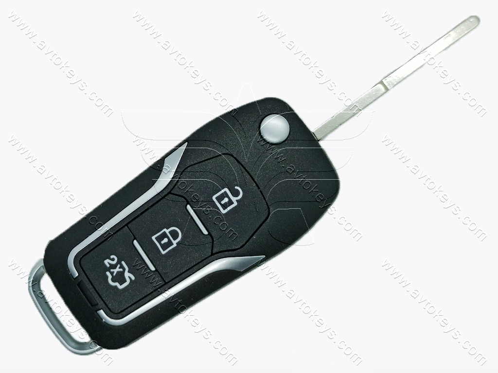 Корпус викидного ключа Ford, 3 кнопки, лезо HU-101, під переробку - Зображення 2