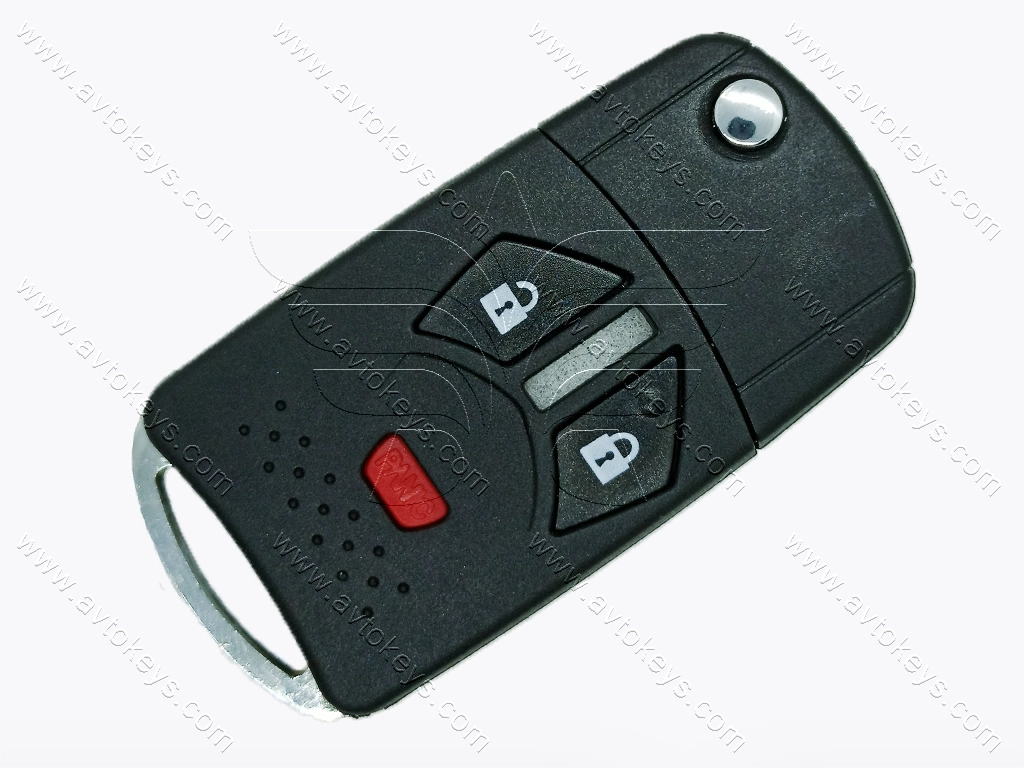 Корпус викидного ключа Mitsubish Eclipse, Galant, 2+1 кнопки, лезо MIT-11R, під переробку — изображение 4