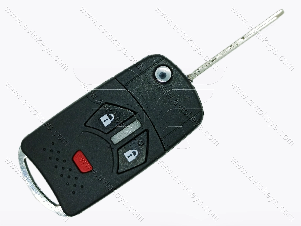 Корпус викидного ключа Mitsubish Eclipse, Galant, 2+1 кнопки, лезо MIT-11R, під переробку — изображение 5