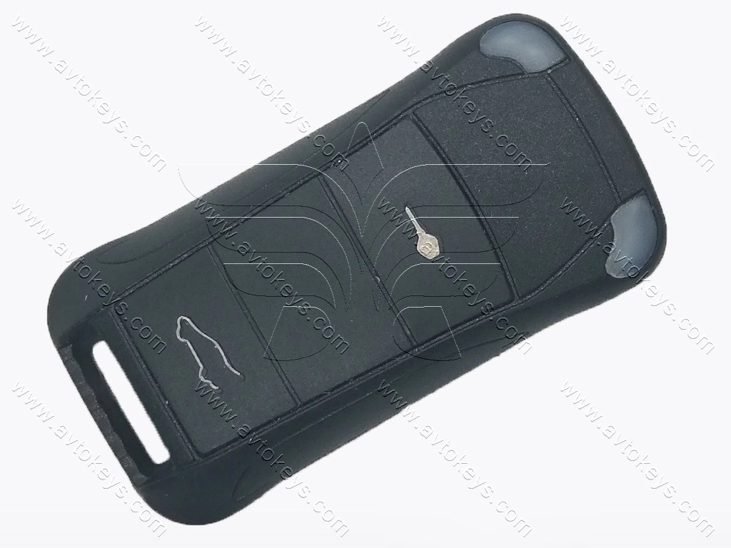 Корпус викидного ключа Porsche Cayenne, 2+1 кнопки, лезо HU66 - Зображення 2