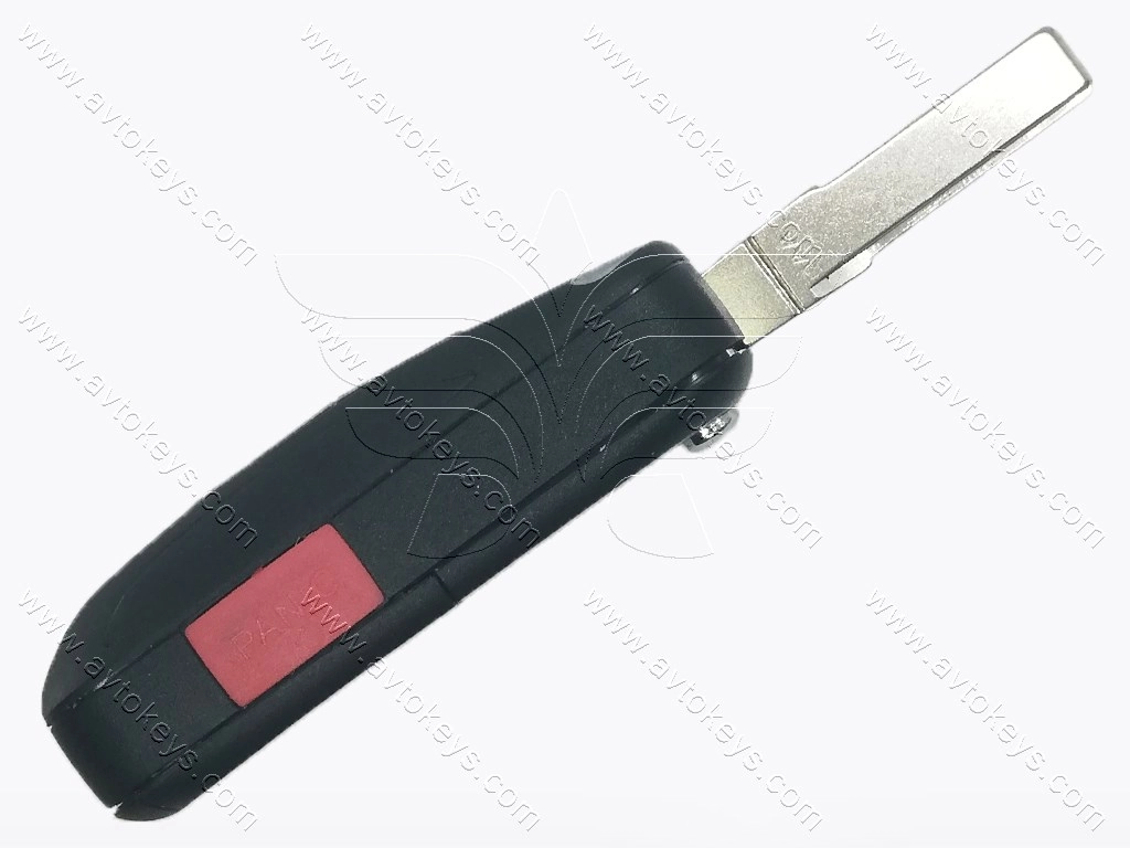 Корпус викидного ключа Porsche Cayenne, 2+1 кнопки, лезо HU66 - Зображення 3
