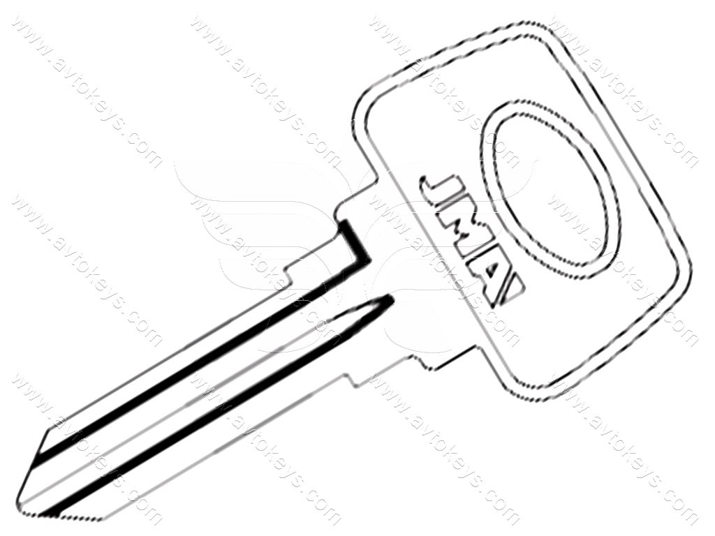 Заготовка ключа LA-3D JMA