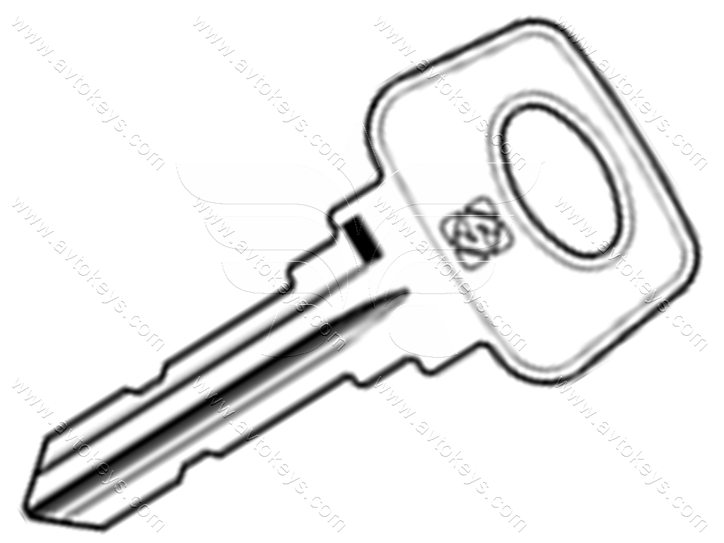 Заготовка ключа LD2R Silca