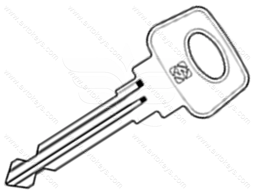 Заготовка ключа LD3R Silca