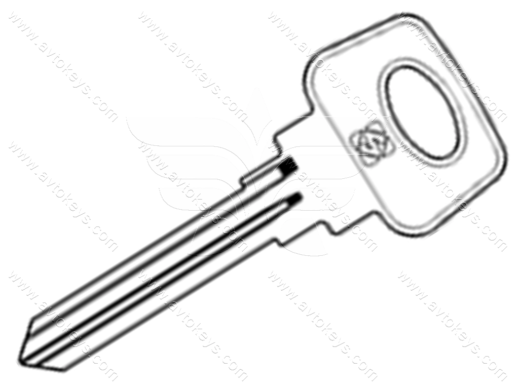 Заготовка ключа LD6R Silca
