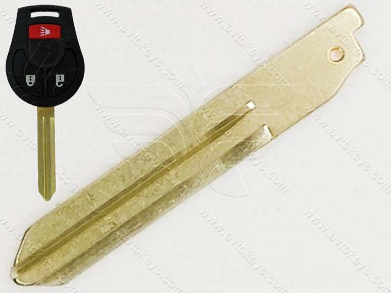 Лезо ключа з кнопками Nissan, NSN14, тип 1