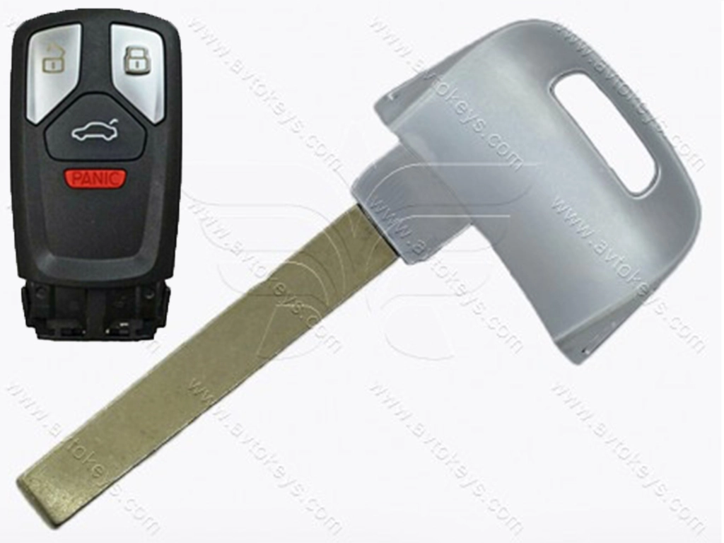 Лезо смарт ключа Audi SQ7, Q7, TT, A4, A5, S4, S5, HU162, без лого