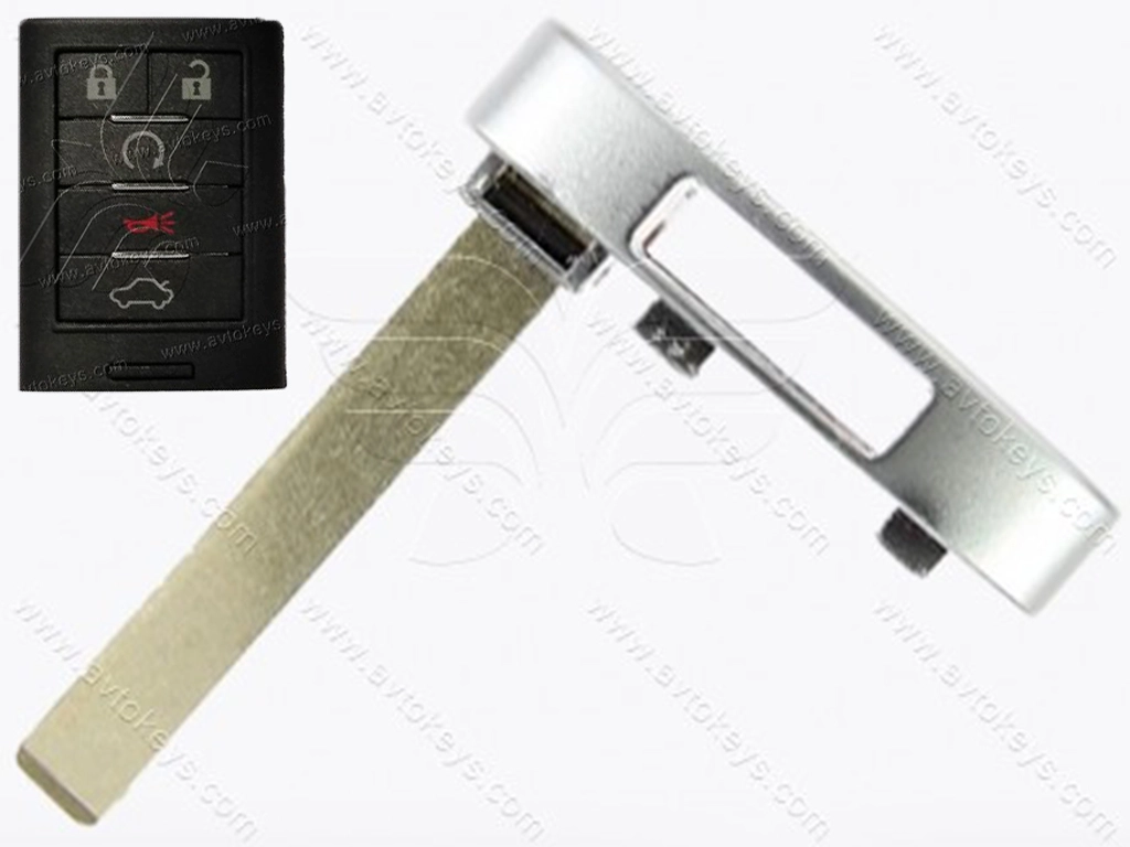 Лезо смарт ключа Cadillac ATS, CTS, ELR, SRX, XTS, Chevrolet Corvette, Saab 9 - 5 Z, HU100