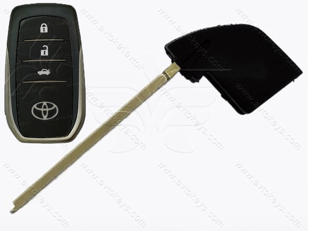 Лезо смарт ключа Toyota Hilux, Fortuner, Land Cruiser, Mirai та інші, TOY48, тип 1
