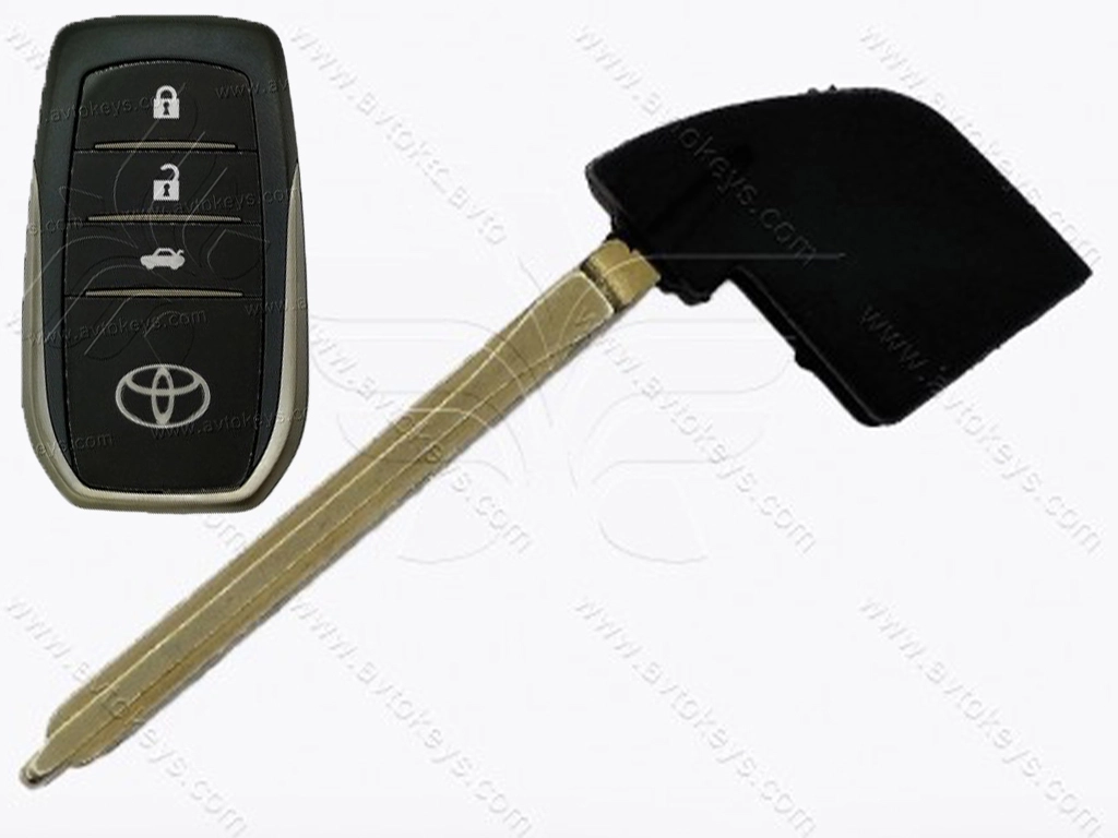 Лезо смарт ключа Toyota Hilux, Fortuner, Land Cruiser, Mirai та інші, TOY48, тип 2