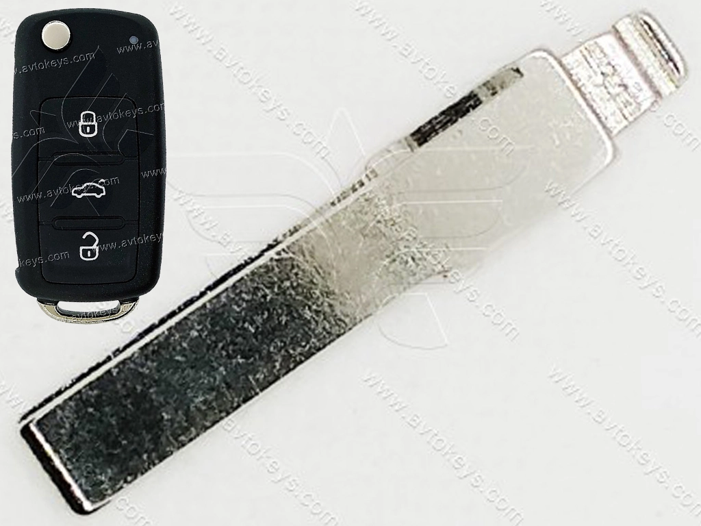 Лезо викидного ключа Volkswagen, Audi, Skoda, Seat, HU66