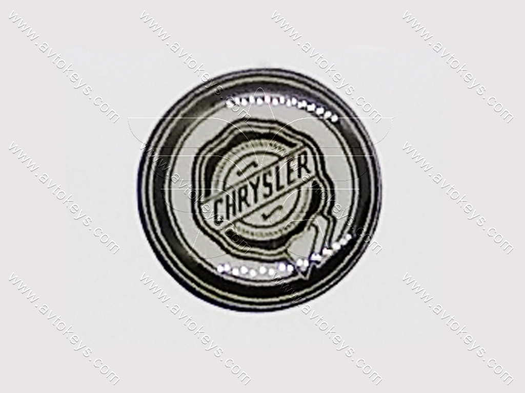 Логотип (емблема) для автомобільного ключа Chrysler, діаметр 14 мм