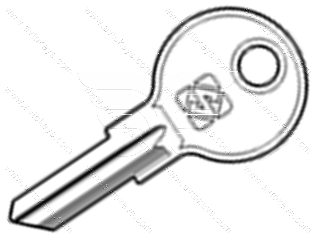 Заготовка ключа MOS1 Silca