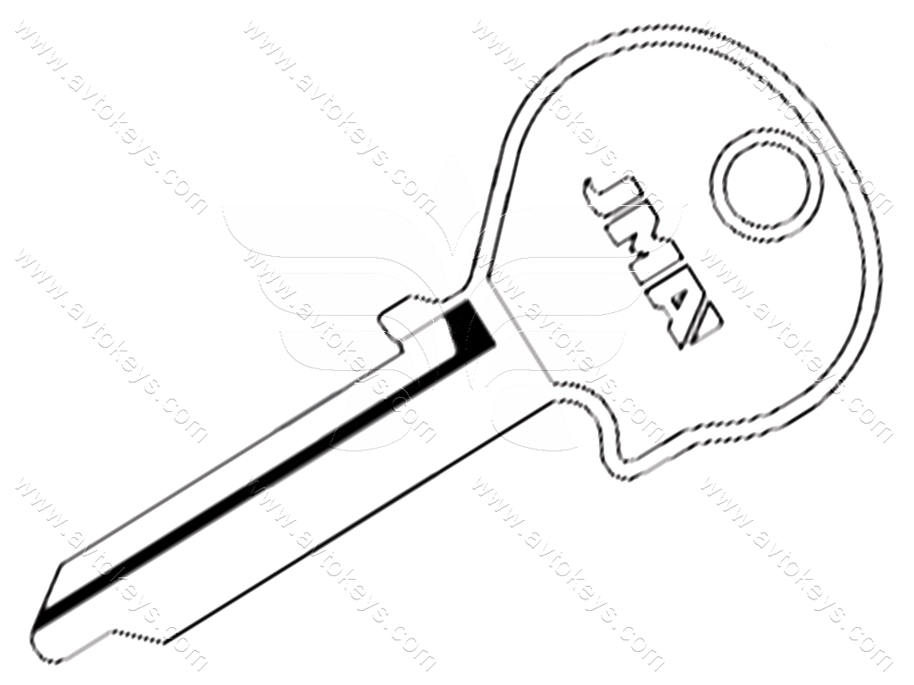 Заготовка ключа NE-13 JMA