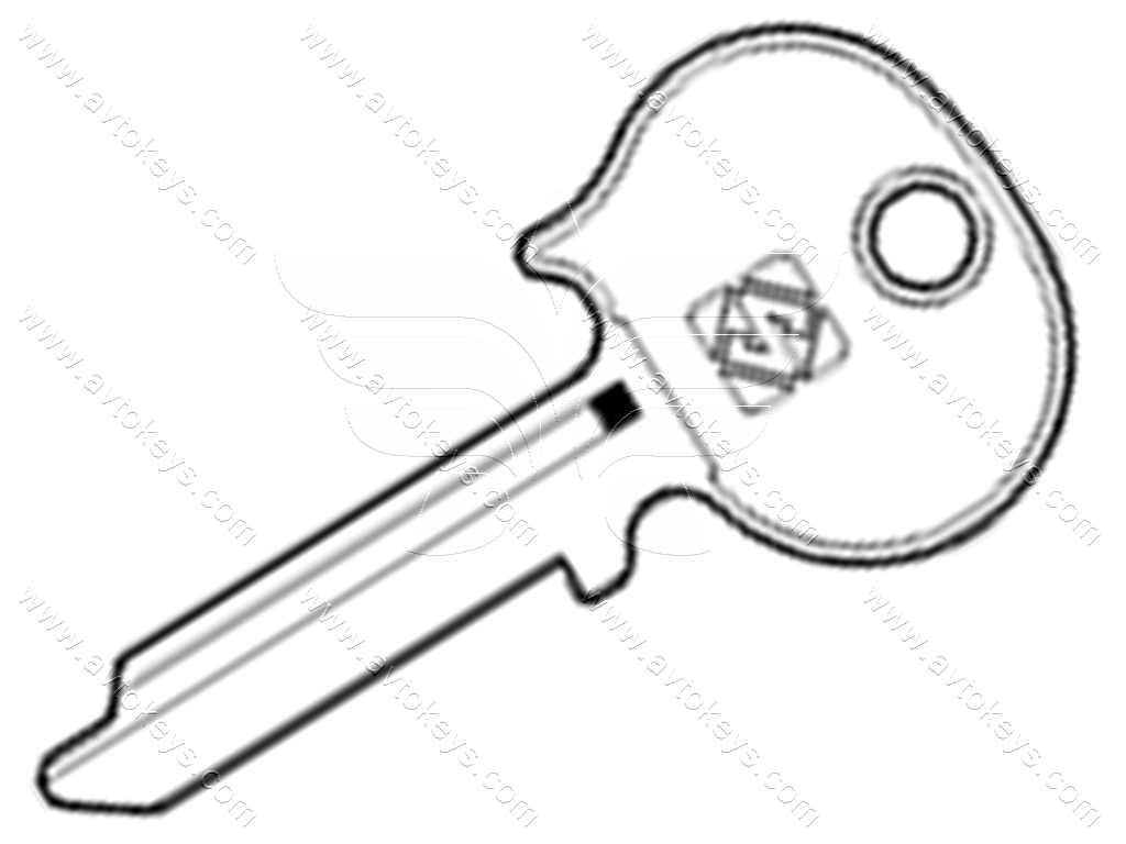 Заготовка ключа NE9 Silca