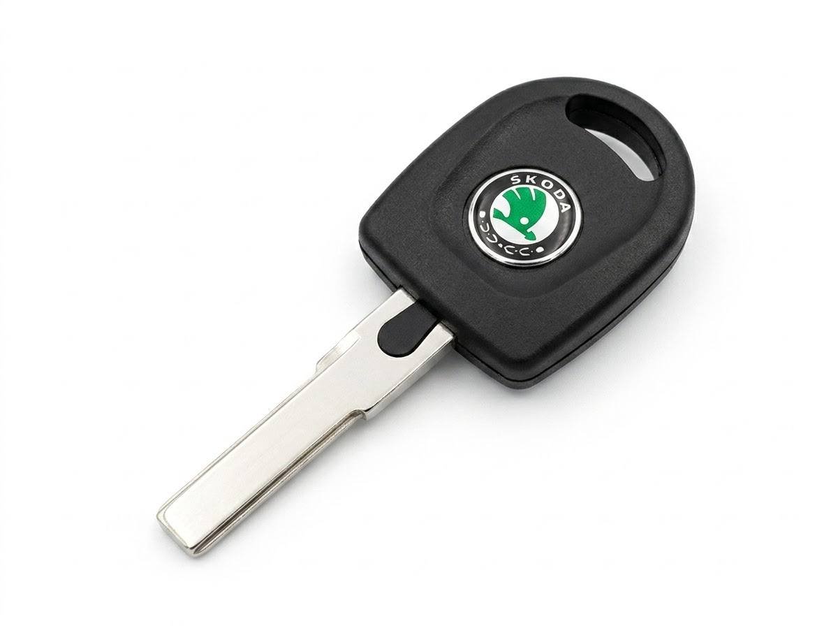 Корпус ключа з місцем під чіп Skoda, лезо HU66