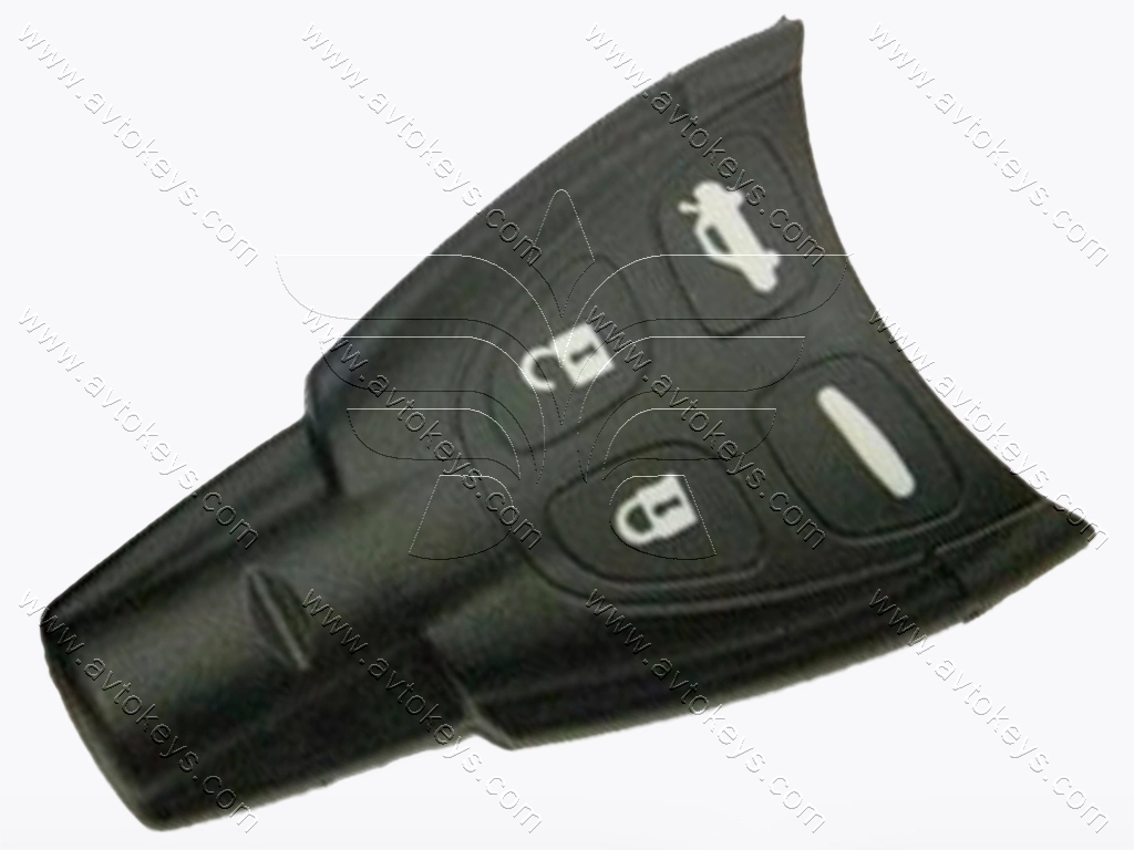 Корпус смарт ключа SAAB 9-3, SAAB 9-5, лезо WT47T, 4 кнопки