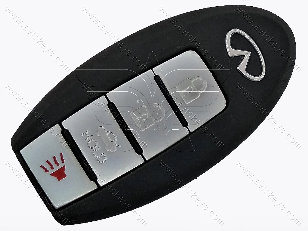 Корпус смарт ключа Infiniti Q70, QX60, FX50 та інші, 3+1 кнопки