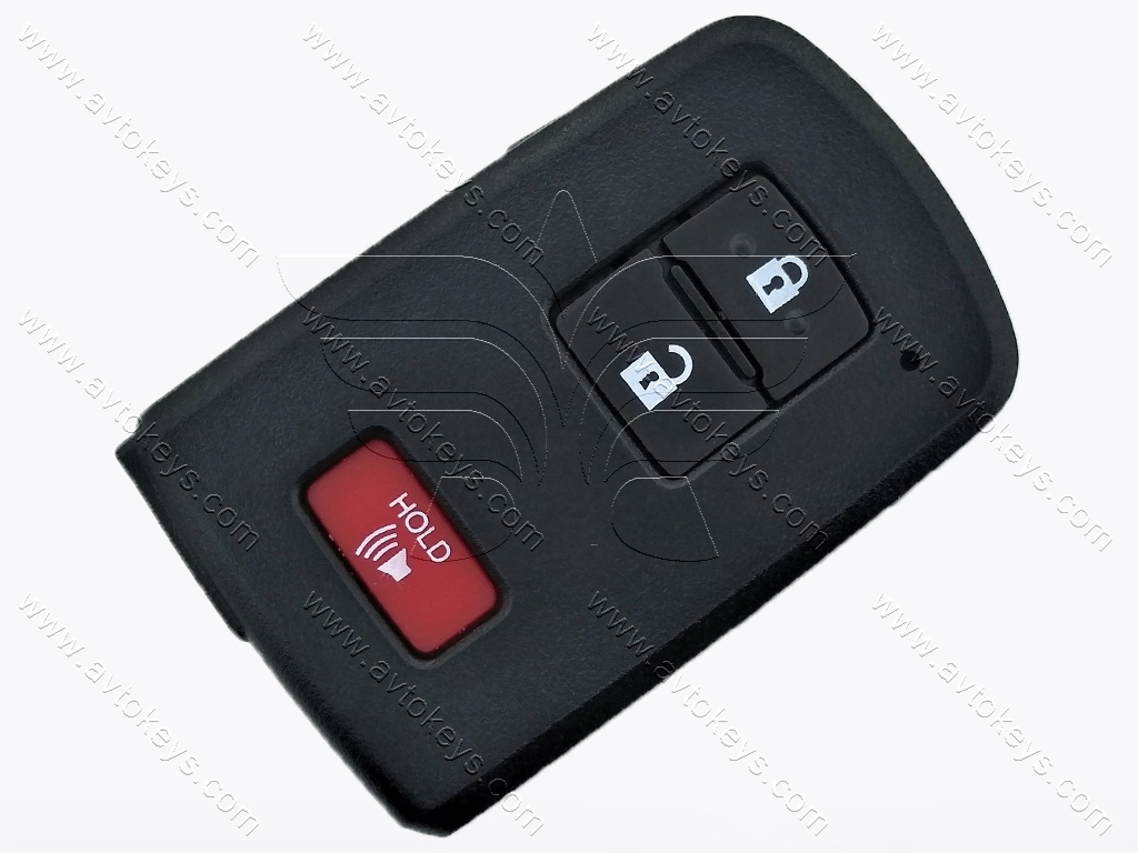 Корпус смарт ключа Toyota RAV4, Prius, Highlander та інші, 2+1 кнопки, OEM