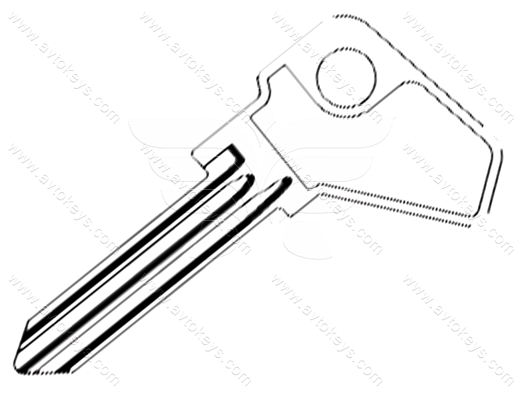 Заготовка ключа SKO-2 JMA