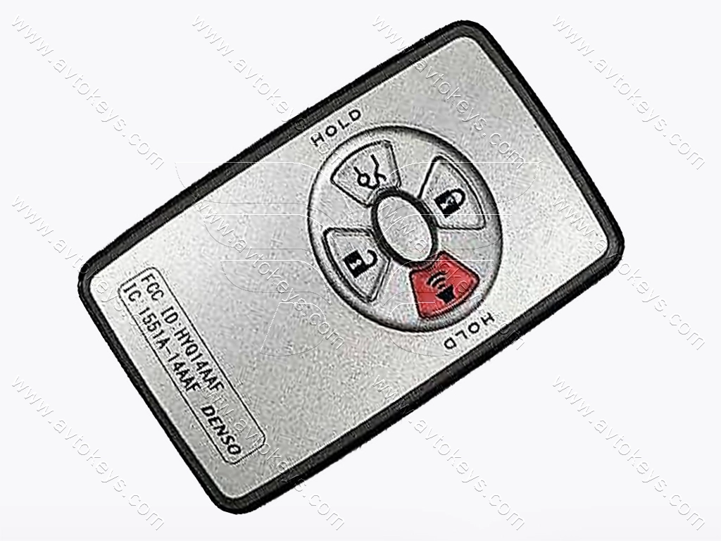 Смарт ключ Toyota Avalon, 315Mhz, HYQ14AAF Pg1:D4, ID4D, 3+1 кнопки