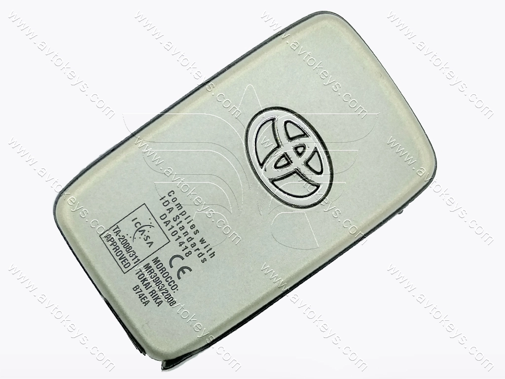 Смарт ключ Toyota Land Cruiser Prado, 433Mhz, B74EA Pg1:98, G-chip, 3 кнопки — изображение 2