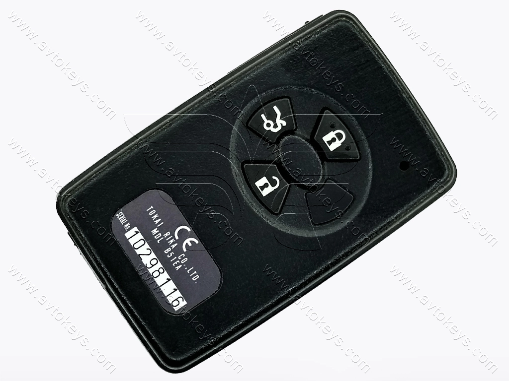 Смарт ключ Toyota Corolla, Vios, 433Mhz, B51EA, ID4D-67 Pg1:94, 3 кнопки