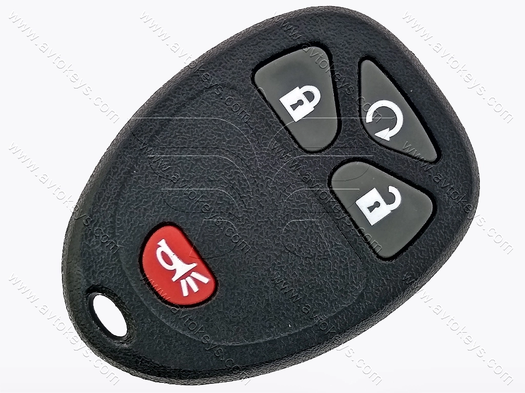 Пульт Chevrolet, Buick, Pontiac, 315 Mhz, KOBGT04A, 3+1 кнопки