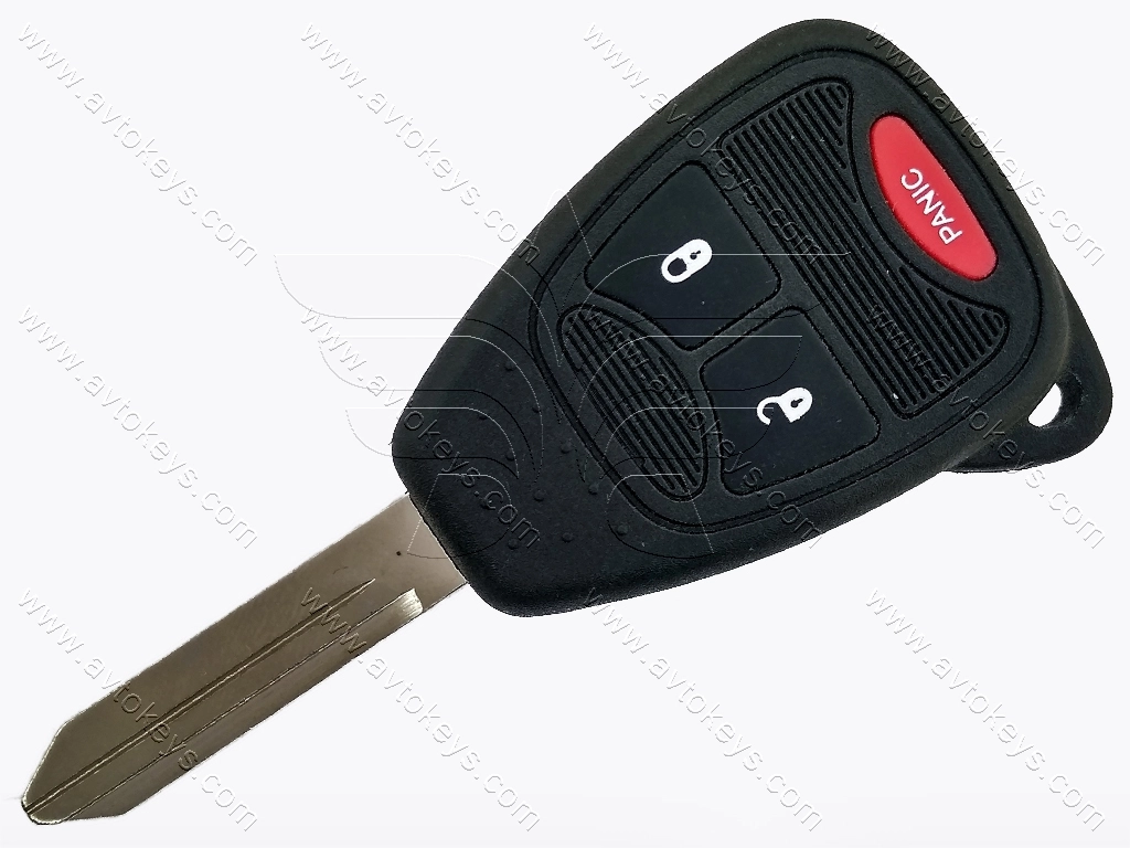 Ключ Chrysler, Dodge, Jeep, Mitsubishi, 315Mhz, OHT692427AA ,PCF7941A/ Hitag 2/ ID46, 2+1 кнопки, лезо CY22