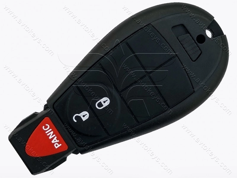 Смарт ключ Dodge Ram, 433 Mhz, GQ4-53T, PCF7961A/ Hitag 2/ ID46, 2+1 кнопки