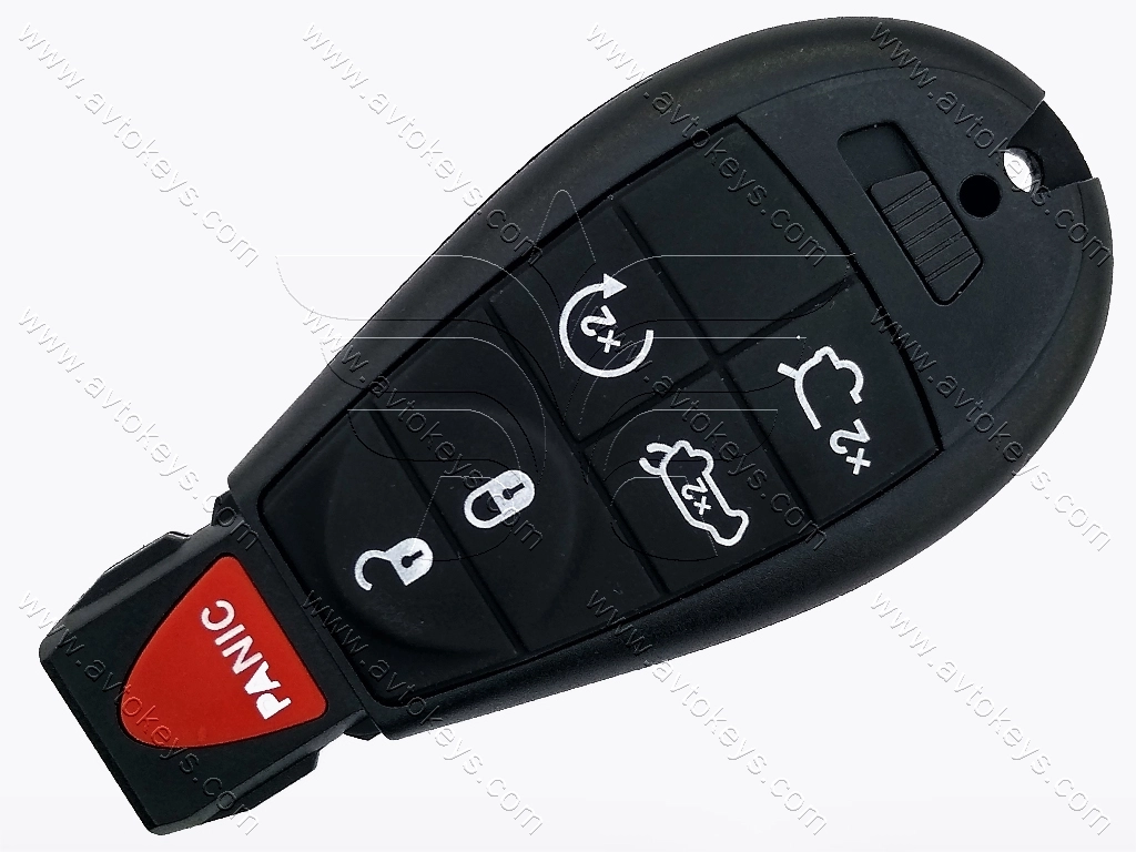 Смарт ключ Jeep Commander, Jeep Grand Cherokee, 433 Mhz, M3N5WY783X/ IYZ-C01C, PCF7941A/ Hitag 2/ ID46, 5+1 кнопки
