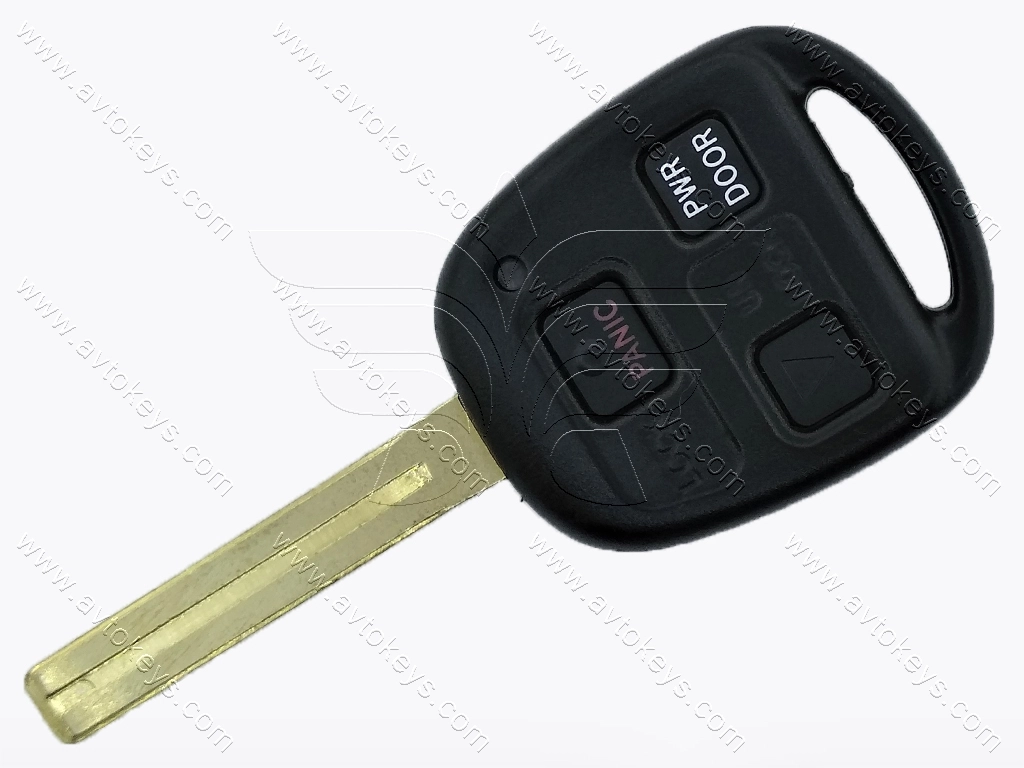 Ключ Lexus LX470, LS430, RX300, RX330, RX350, RX400, SC430, 433 Mhz, 4C, 3 кнопки, лезо TOY40