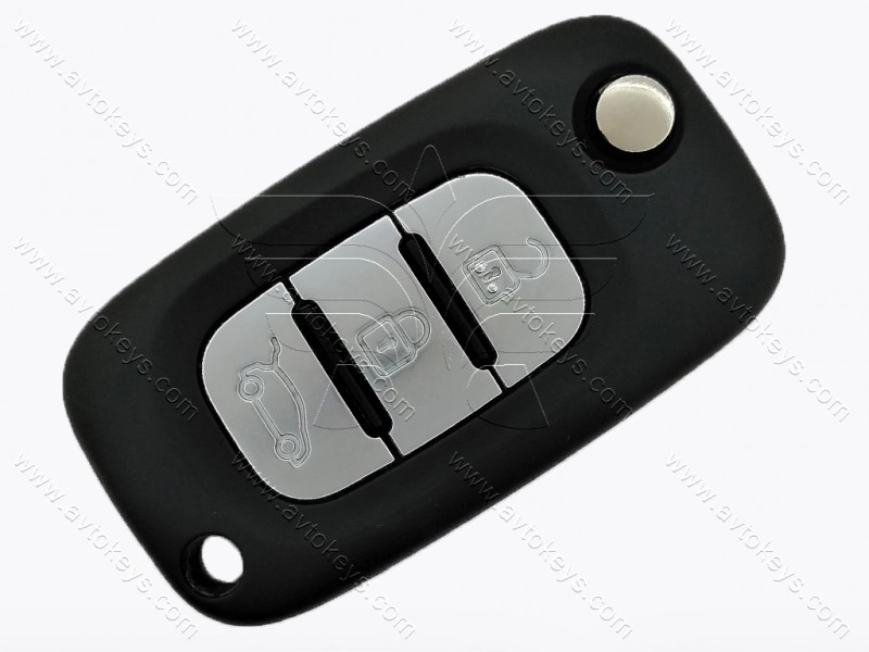 Викидний ключ Mercedes Citan, 433 Mhz, PCF7961A/ Hitag 2/ ID46, 3 кнопки, лезо VA2