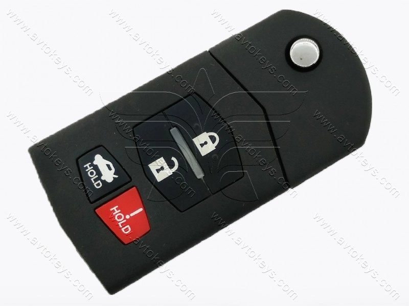 Викидний ключ Mazda 3, 6, MX-5, 315 Mhz, 4D-63, BGBX1T478SKE125-01, 3+1 кнопки, лезо MAZ24R