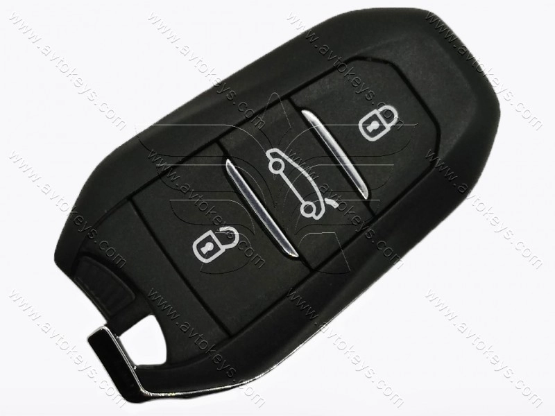 Смарт ключ Citroen DS4, DS5, 433 Mhz, CE0682, PCF7945A/ Hitag 2/ ID46, 3 кнопки