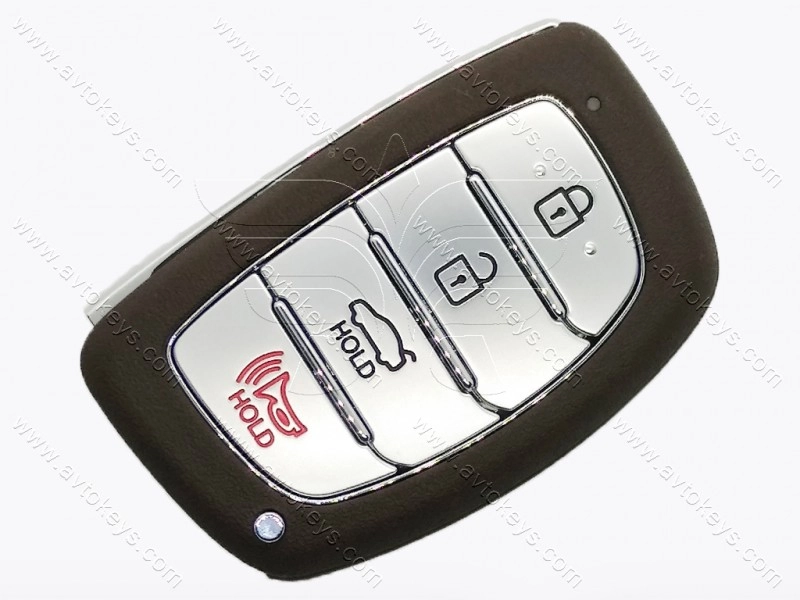 Смарт ключ Hyundai Elantra 13-16, 434 Mhz, SY5MDFNA433, PCF7952A/ Hitag 2/ ID46, 3+1 кнопки