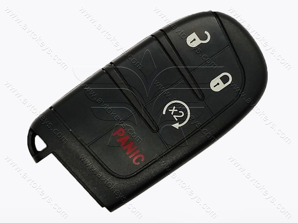 Смарт ключ Dodge Journey, Durango, 433 Mhz, M3N-40821302, PCF7953A/ Hitag 2/ ID46, 3+1 кнопки