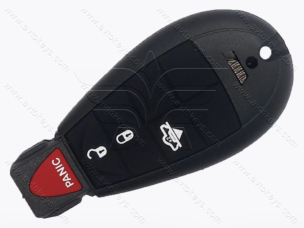 Смарт ключ Dodge Ram, 433 Mhz, GQ4-53T, PCF7961A/ Hitag 2/ ID46, 3+1 кнопки