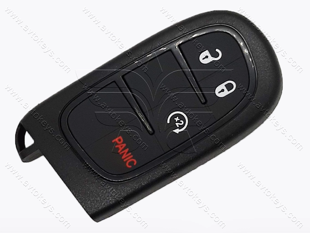 Смарт ключ Jeep Cherokee, 433Mhz, GQ4-54T, PCF7953M/ Hitag Aes/ ID4A, 3+1 кнопки - Зображення 2