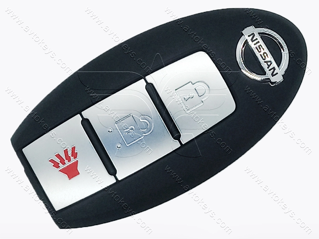 Смарт ключ Nissan Quest, Juke, Leaf, Cube, Versa Note, 315 Mhz, CWTWB1U808, PCF7952A/ Hitag 2/ ID46, 2+1 кнопки, OEM