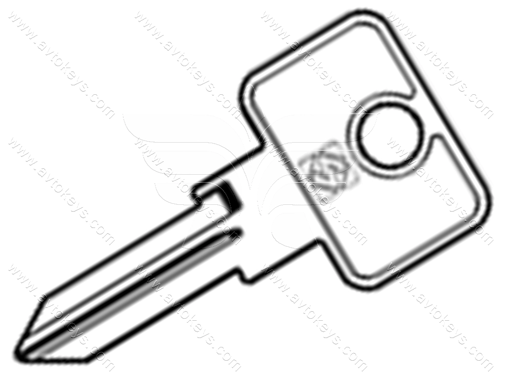 Заготовка ключа SSA1 Silca