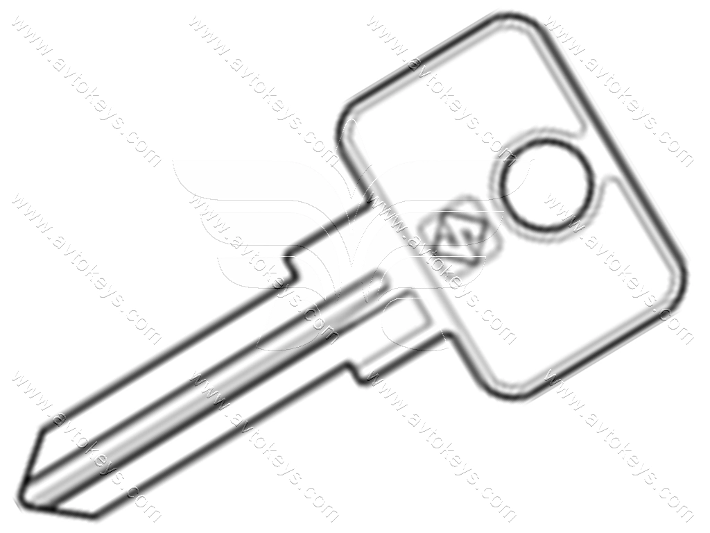 Заготовка ключа SSA4R Silca