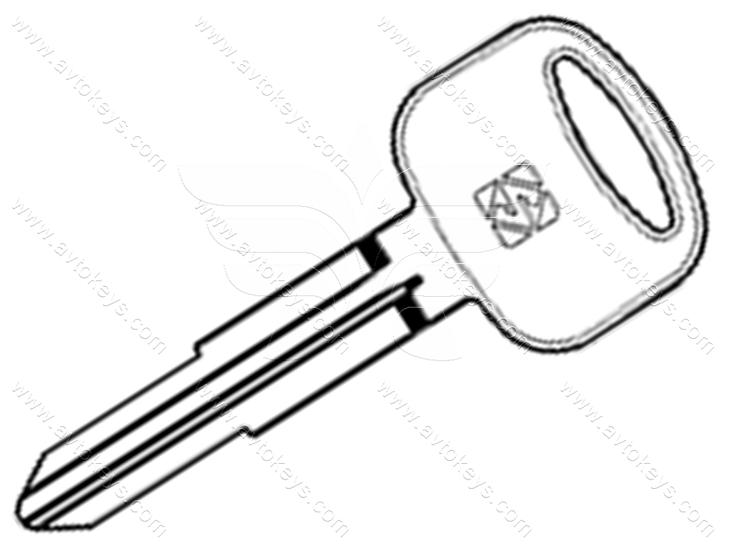 Заготовка ключа SSY3 Silca