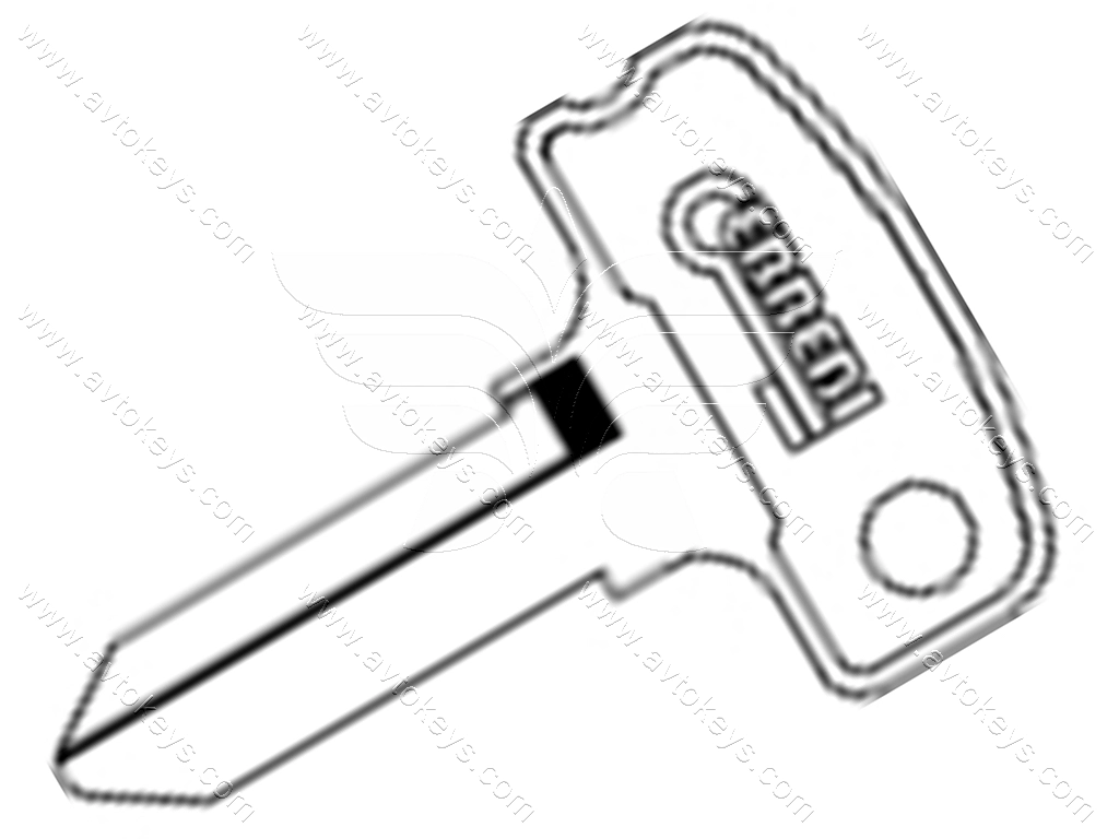 Заготовка ключа TA 6 Errebi