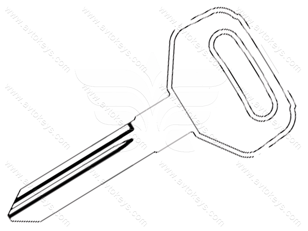 Заготовка ключа TAT-2D JMA