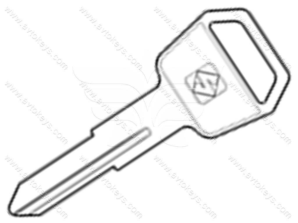 Заготовка ключа TOY19 Silca