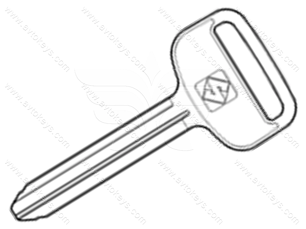 Заготовка ключа TOY43 Silca