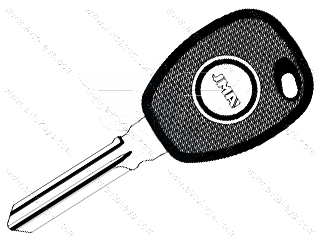 Корпус ключа з місцем під чіп Dacia, TP00DAC-6DP JMA